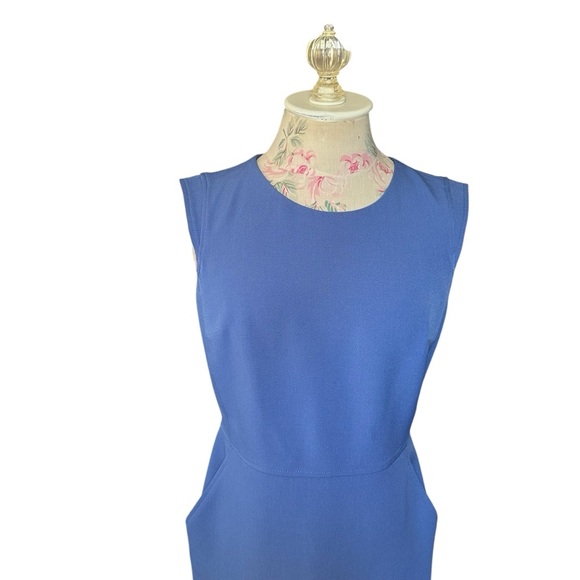 Anne Klein Stretch Sheath Dress Blue – Size 2 - Picture 5 of 10
